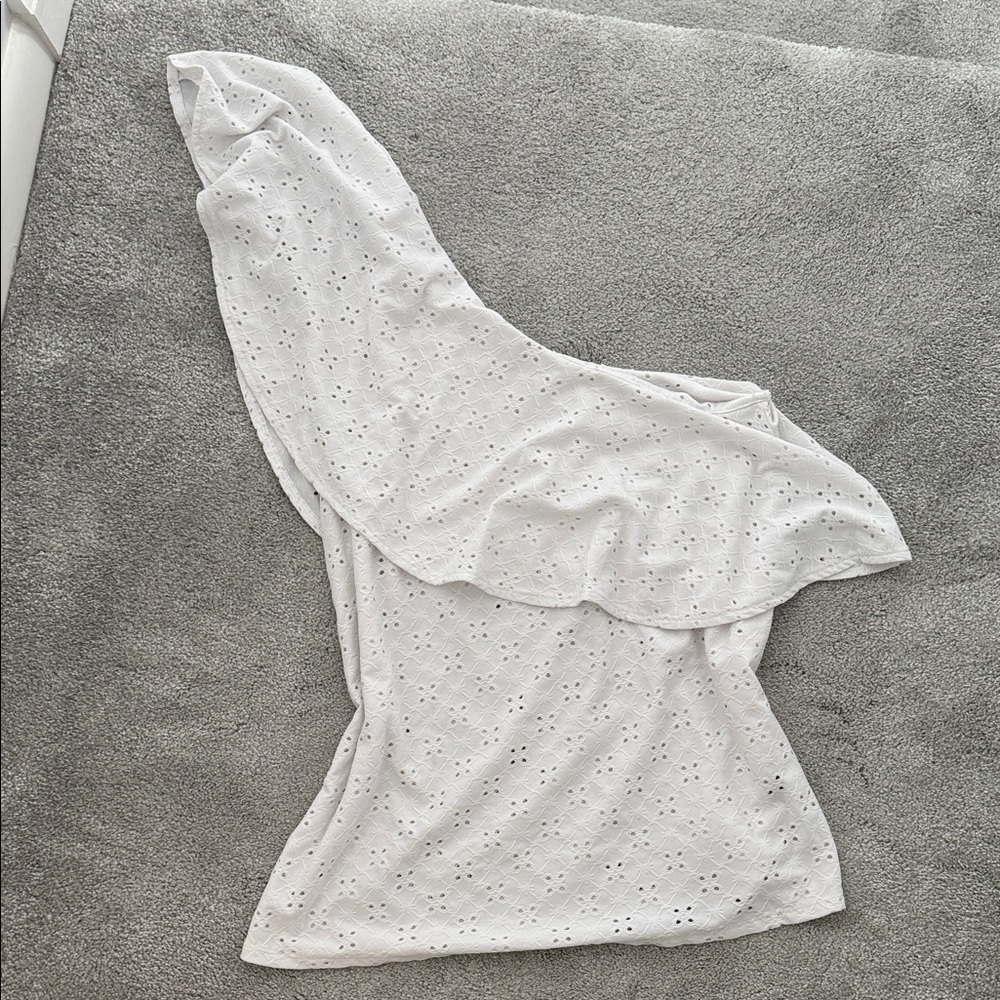 TORRID Off-Shoulder White Eyelet Top